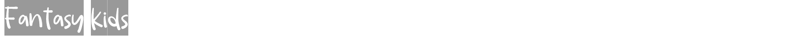Fantasy kids font preview